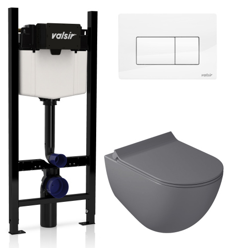 Комплект унитаза с инсталляцией VALSIR KIT VSWG 7317GM Slim